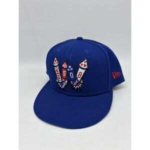New Era Worcester Red Sox MiLB Royal Wepa Rocket 59Fifty Fitted Hat Cap 7 5/8